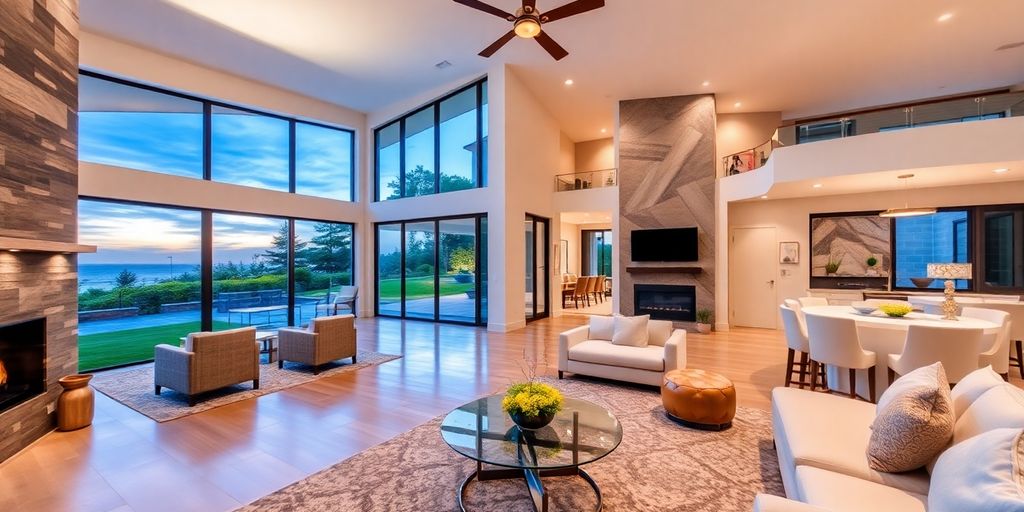 Enhanced real estate photo with vibrant colors and lighting.